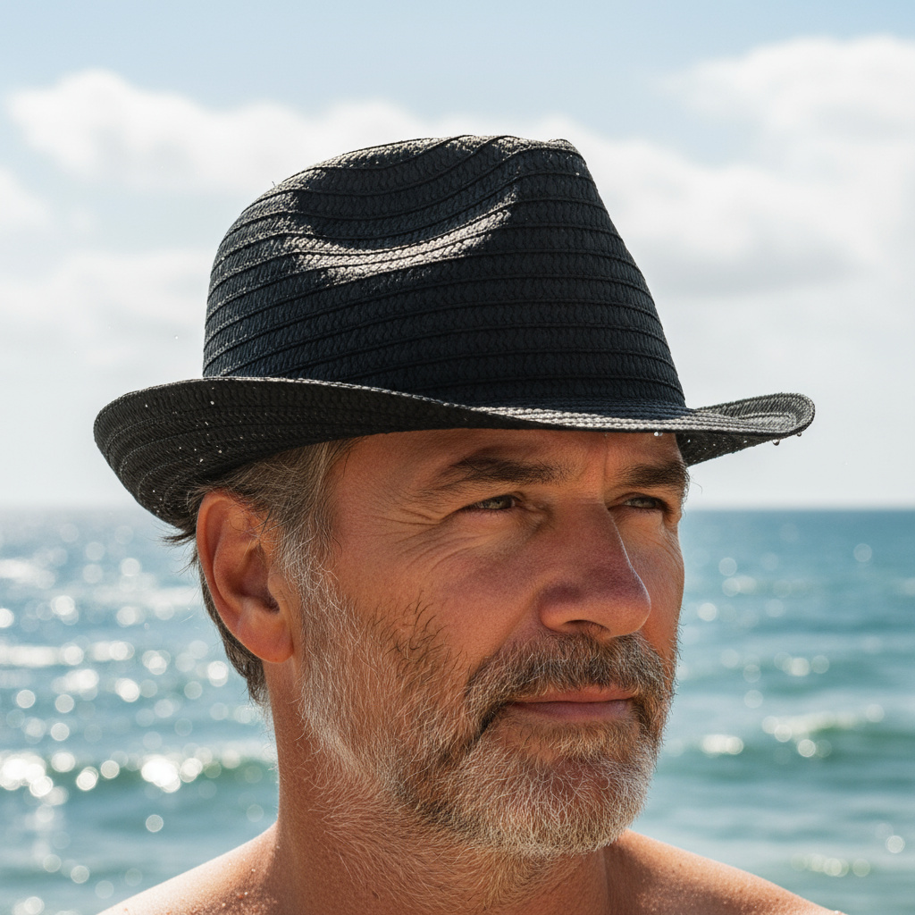 Шапка тип Панама Черна